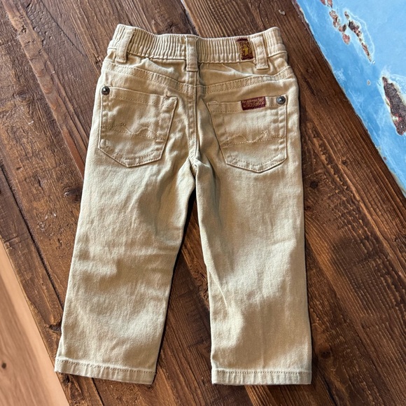 7 For All Mankind Other - 7 For All Mankind Khaki Tan Pants Jeans Size 12 Months Baby Boys Girls 12M